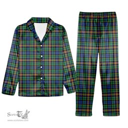 ScotsTee Shop Scottish Allison SC Tartan Pajama Satin Velvet Flannel Pajama Set