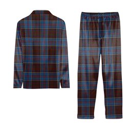 ScotsTee Shop Scottish Anderson STS Tartan Pajama Satin Velvet Flannel Pajama Set