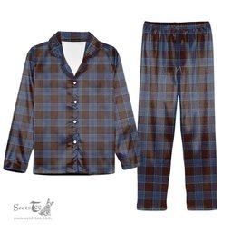ScotsTee Shop Scottish Anderson STS Tartan Pajama Satin Velvet Flannel Pajama Set