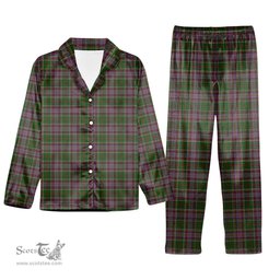 ScotsTee Shop Scottish Anderson of Kinneddar Hunting Tartan Pajama Satin Velvet Flannel Pajama Set