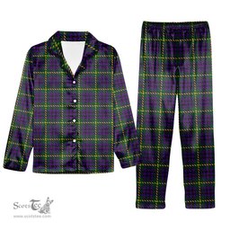 ScotsTee Shop Scottish Austin Wilsons No 173 Tartan Pajama Satin Velvet Flannel Pajama Set