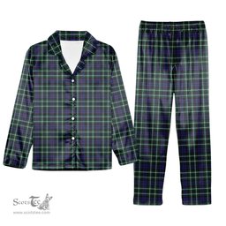 ScotsTee Shop Scottish Allardice Tartan Pajama Satin Velvet Flannel Pajama Set