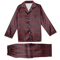 ScotsTee Shop Scottish Aberdeen Tartan Pajama Satin Velvet Flannel Pajama Set