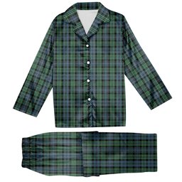 ScotsTee Shop Scottish Arbuthnott - TD Tartan Pajama Satin Velvet Flannel Pajama Set