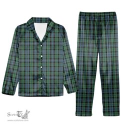 ScotsTee Shop Scottish Arbuthnott - TD Tartan Pajama Satin Velvet Flannel Pajama Set