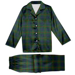 ScotsTee Shop Scottish Aiton Tartan Pajama Satin Velvet Flannel Pajama Set