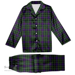 ScotsTee Shop Scottish Abercrombie Wilsons Tartan Pajama Satin Velvet Flannel Pajama Set