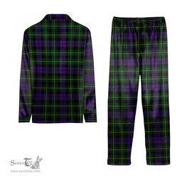 ScotsTee Shop Scottish Abercrombie Wilsons Tartan Pajama Satin Velvet Flannel Pajama Set
