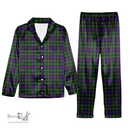 ScotsTee Shop Scottish Abercrombie Wilsons Tartan Pajama Satin Velvet Flannel Pajama Set