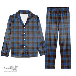 ScotsTee Shop Scottish Anderson Coulson Bonner 2 Tartan Pajama Satin Velvet Flannel Pajama Set