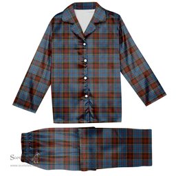 ScotsTee Shop Scottish Anderson MacGregor Hastie 1 Tartan Pajama Satin Velvet Flannel Pajama Set