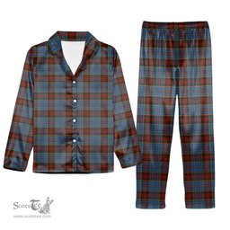 ScotsTee Shop Scottish Anderson MacGregor Hastie 1 Tartan Pajama Satin Velvet Flannel Pajama Set