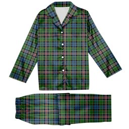 ScotsTee Shop Scottish Allison Ancient Tartan Pajama Satin Velvet Flannel Pajama Set