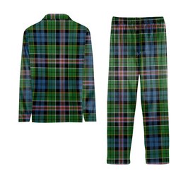 ScotsTee Shop Scottish Allison Ancient Tartan Pajama Satin Velvet Flannel Pajama Set