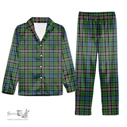 ScotsTee Shop Scottish Allison Ancient Tartan Pajama Satin Velvet Flannel Pajama Set