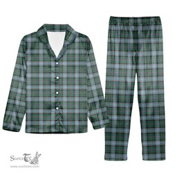 ScotsTee Shop Scottish Alexander of Menstry Hunting Tartan Pajama Satin Velvet Flannel Pajama Set