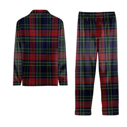 ScotsTee Shop Scottish Allison Red Tartan Pajama Satin Velvet Flannel Pajama Set