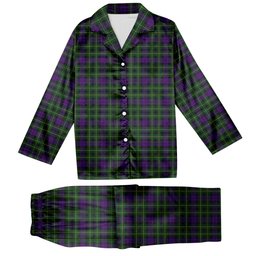 ScotsTee Shop Scottish Abercrombie Wilsons No 2-64 Tartan Pajama Satin Velvet Flannel Pajama Set