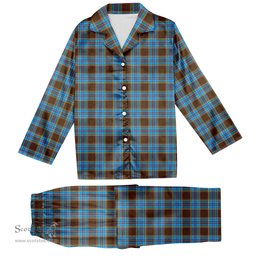 ScotsTee Shop Scottish Anderson SC Tartan Pajama Satin Velvet Flannel Pajama Set
