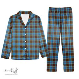 ScotsTee Shop Scottish Anderson SC Tartan Pajama Satin Velvet Flannel Pajama Set