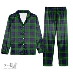 ScotsTee Shop Scottish Abercrombie Tartan Pajama Satin Velvet Flannel Pajama Set