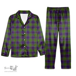 ScotsTee Shop Scottish Ayrshire Tartan Pajama Satin Velvet Flannel Pajama Set