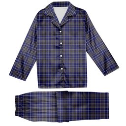ScotsTee Shop Scottish Alexander of Menstry Tartan Pajama Satin Velvet Flannel Pajama Set