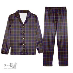 ScotsTee Shop Scottish Anderson W L Anderson, Stirling Tartan Pajama Satin Velvet Flannel Pajama Set