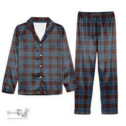 ScotsTee Shop Scottish Anderson Paton Tartan Pajama Satin Velvet Flannel Pajama Set