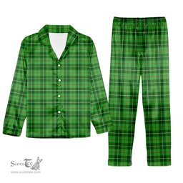 ScotsTee Shop Scottish Boyle SC Tartan Pajama Satin Velvet Flannel Pajama Set