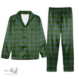 ScotsTee Shop Scottish Balfour Hunting Tartan Pajama Satin Velvet Flannel Pajama Set