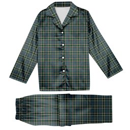 ScotsTee Shop Scottish Bahamas Tartan Pajama Satin Velvet Flannel Pajama Set