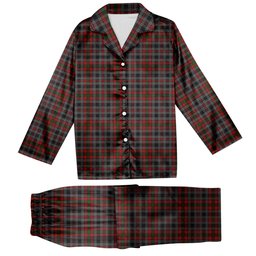 ScotsTee Shop Scottish Borthwick Hunting Tartan Pajama Satin Velvet Flannel Pajama Set