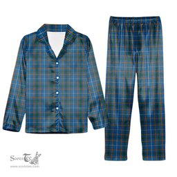 ScotsTee Shop Scottish Bairn Tartan Pajama Satin Velvet Flannel Pajama Set