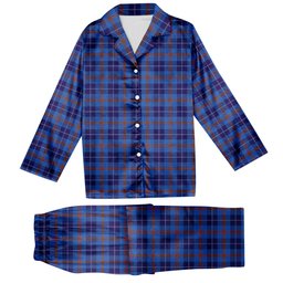 ScotsTee Shop Scottish Bryson 1988 Tartan Pajama Satin Velvet Flannel Pajama Set