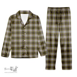 ScotsTee Shop Scottish Buchanan Dress Tartan Pajama Satin Velvet Flannel Pajama Set