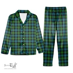 ScotsTee Shop Scottish Blair Ancient Tartan Pajama Satin Velvet Flannel Pajama Set