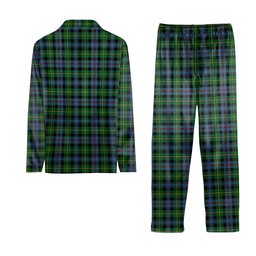 ScotsTee Shop Scottish Baillie of Lamington Modern Clan Tartan Pajama Satin Velvet Flannel Pajama Set