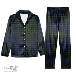 ScotsTee Shop Scottish Bruce of Crionaich Tartan Pajama Satin Velvet Flannel Pajama Set