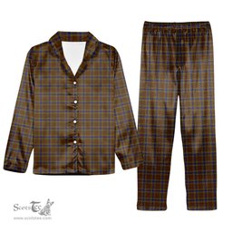 ScotsTee Shop Scottish Balfour 2 Tartan Pajama Satin Velvet Flannel Pajama Set