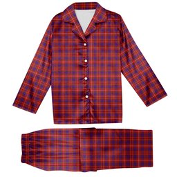 ScotsTee Shop Scottish Bruce William Tartan Pajama Satin Velvet Flannel Pajama Set