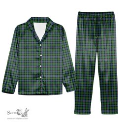 ScotsTee Shop Scottish Baillie of Lamington Ancient Clan Tartan Pajama Satin Velvet Flannel Pajama Set