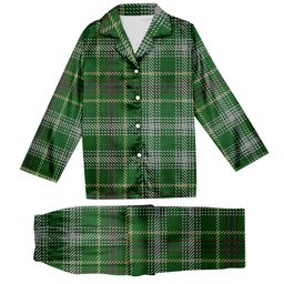 ScotsTee Shop Scottish Bryant Tartan Pajama Satin Velvet Flannel Pajama Set