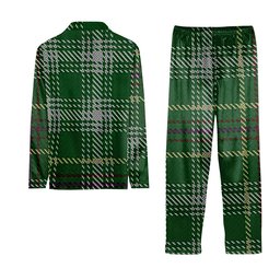 ScotsTee Shop Scottish Bryant Tartan Pajama Satin Velvet Flannel Pajama Set