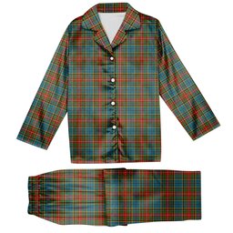 ScotsTee Shop Scottish Beattie (Beatty) Ancient Tartan Pajama Satin Velvet Flannel Pajama Set