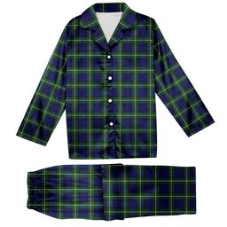 ScotsTee Shop Scottish Bannerman Tartan Pajama Satin Velvet Flannel Pajama Set