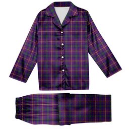 ScotsTee Shop Scottish Bryson 2000 Tartan Pajama Satin Velvet Flannel Pajama Set