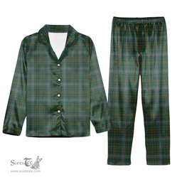 ScotsTee Shop Scottish Balfour Hunting Modern Tartan Pajama Satin Velvet Flannel Pajama Set