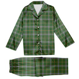 ScotsTee Shop Scottish Balfour Hunting Ancient Tartan Pajama Satin Velvet Flannel Pajama Set