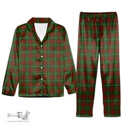 ScotsTee Shop Scottish Bruce Hunting Tartan Pajama Satin Velvet Flannel Pajama Set